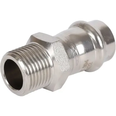 ROMMER Переходник с НР 18x1/2" из нержавеющей стали прессовой