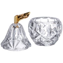 БЛЮДО ДЛЯ ДЕСЕРТА С КРЫШКОЙ "ГРУША" 75 МЛ. 7*7 СМ. В=12 СМ. КОЛЛЕКЦИЯ "MUZA" (КОР=36ШТ.)