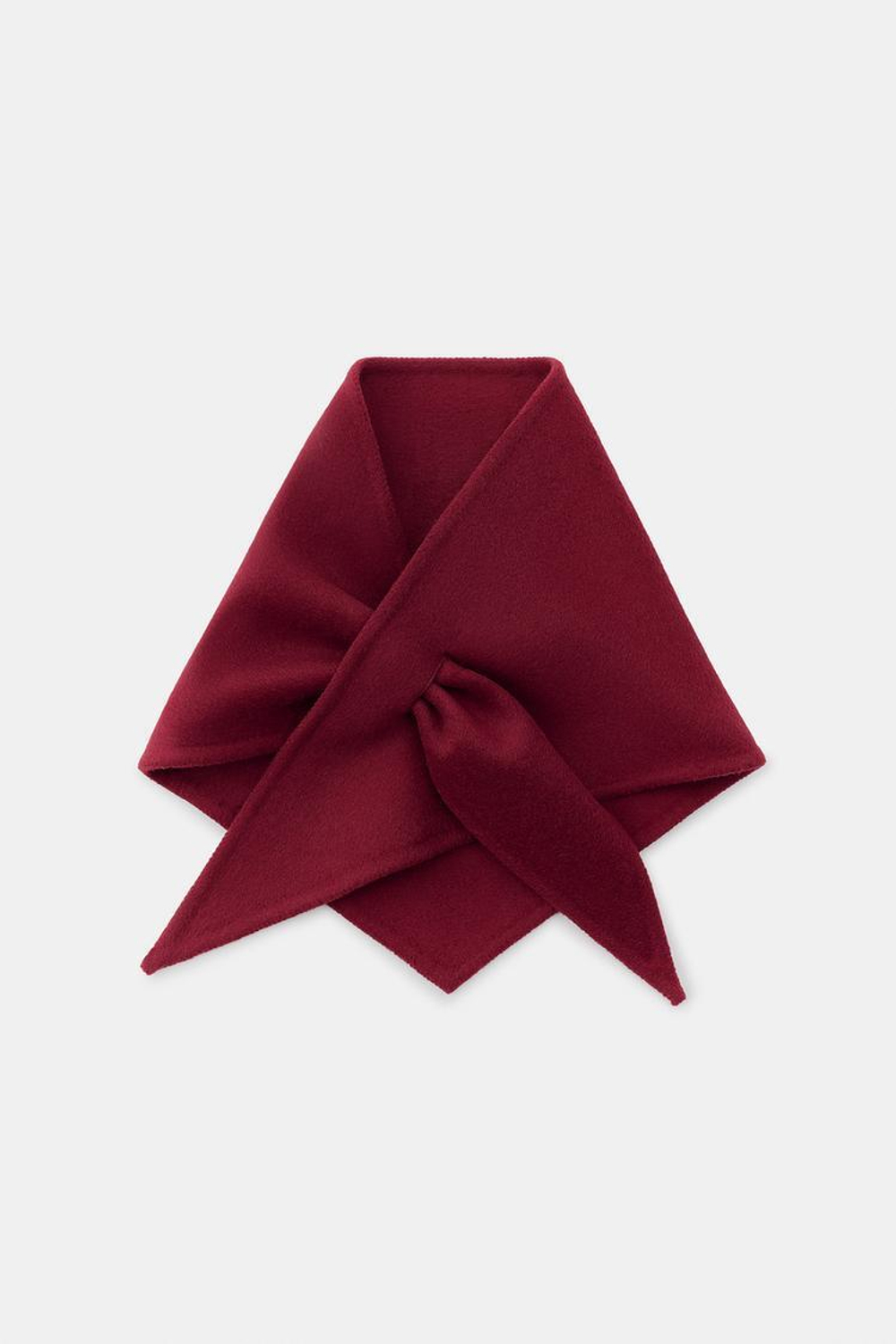 ZARA ТРЕУГОЛЬНАЯ БАНДАНА С ШЕРСТЬЮ, КРАСНЫЙ