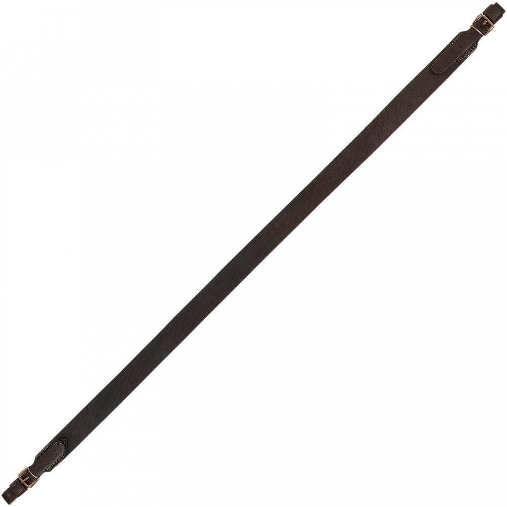 Ремень ружейный прямой 35 мм, с пряжкой, коричневый (93-100 см)