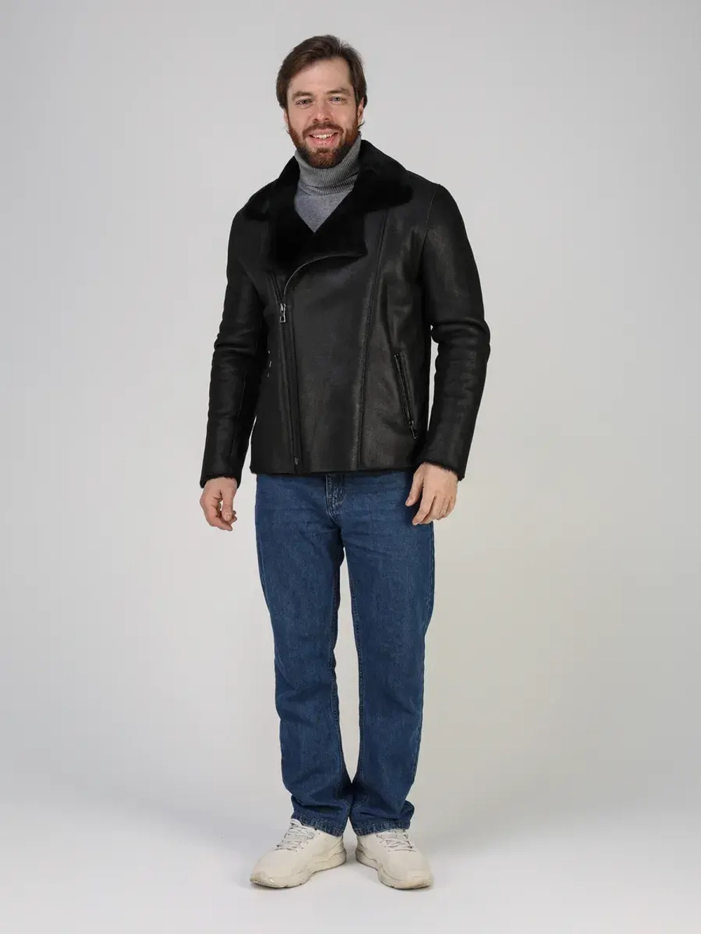 Дубленка зимняя натуральная куртка косуха