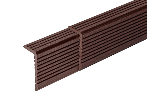 ДПК Уголок ДПК для доски 35x70x4000мм Darvolex Ecodeck Deckron Коричневый