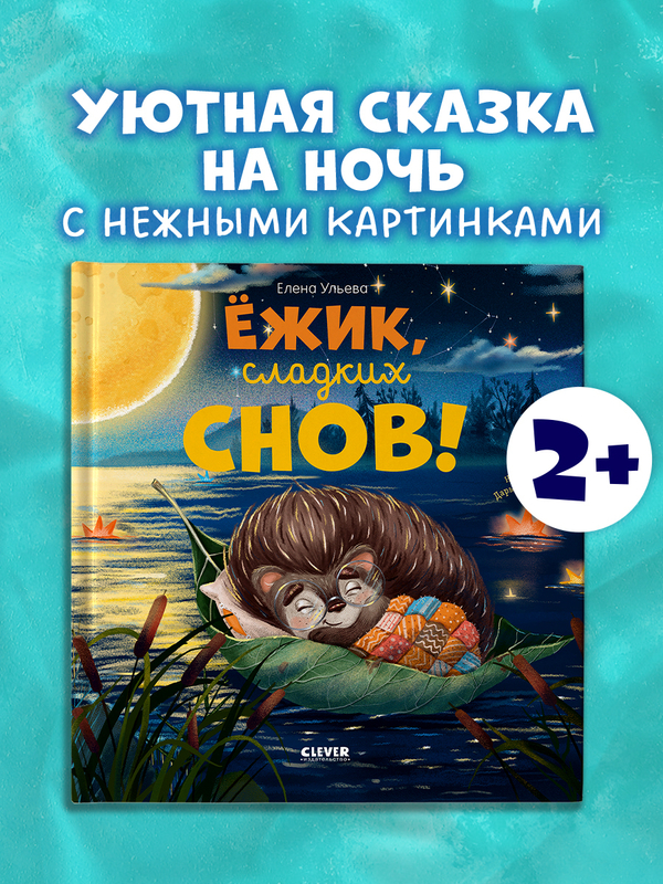 Книжки-картинки. Ёжик, сладких снов!