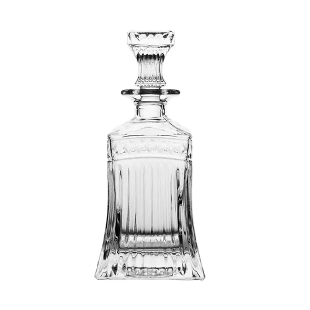 Графин 0,5 л штоф с крышкой Graph h24 см 10*10 см стекло P.L. - BarWare [1]