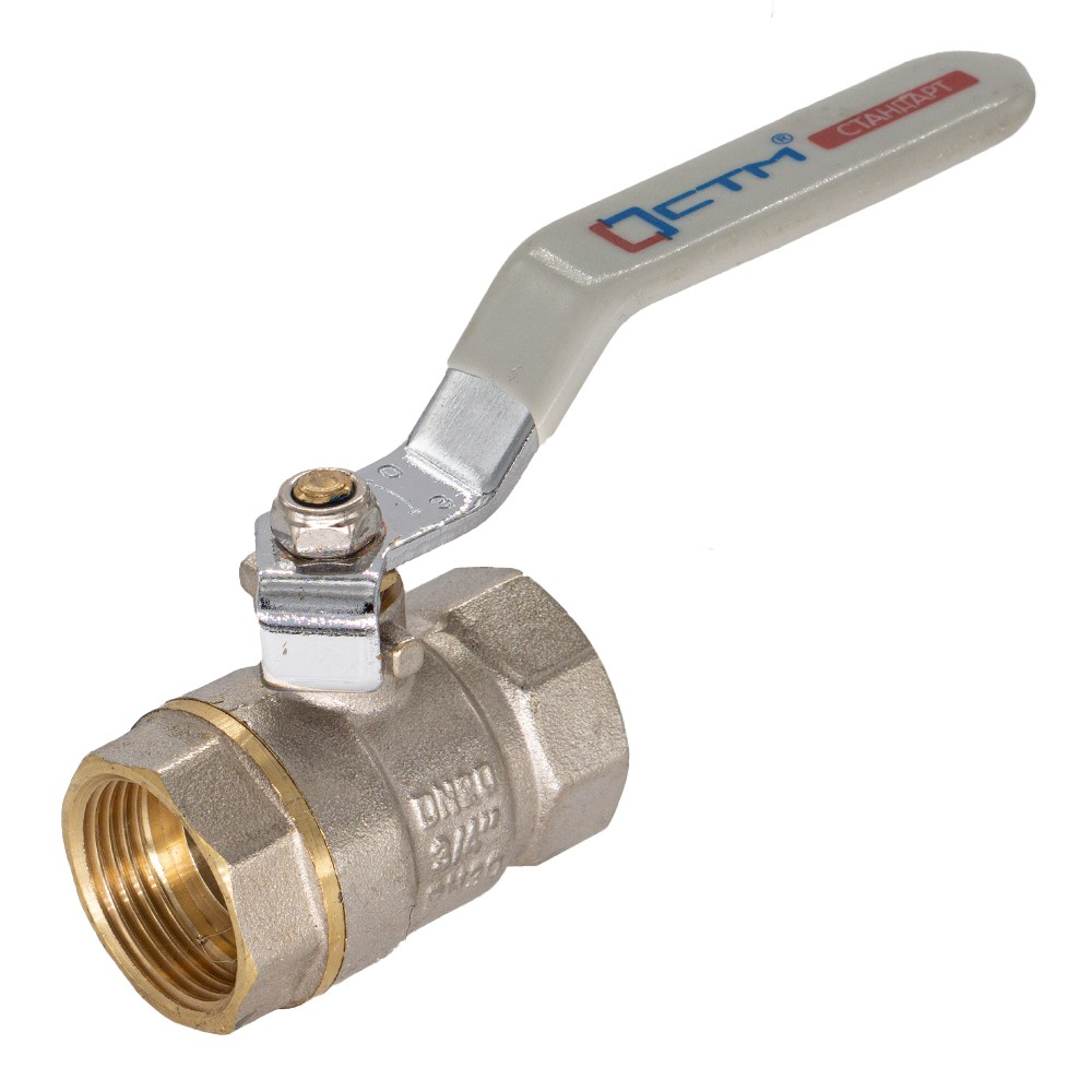 Кран шаровый CTM СТАНДАРТ 1-1/4" г/г рычаг для воды