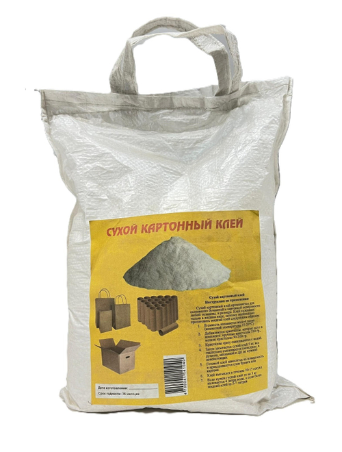 КЛЕЙ СУХОЙ КАРТОННЫЙ В МЕШКЕ 5КГ