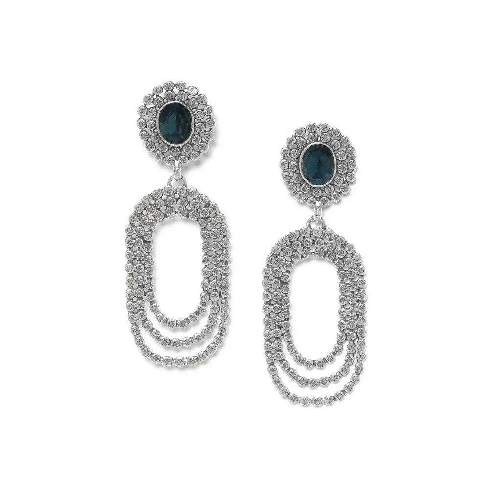 Серьги ORI TAO, Azzurra, с кристаллом, OT24.1-12-31900 (синий)