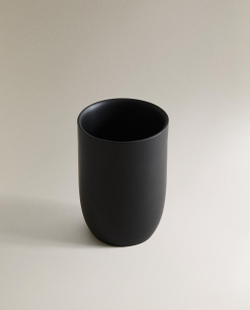 Zara Home стакан для ванной комнаты, пластик, чёрный