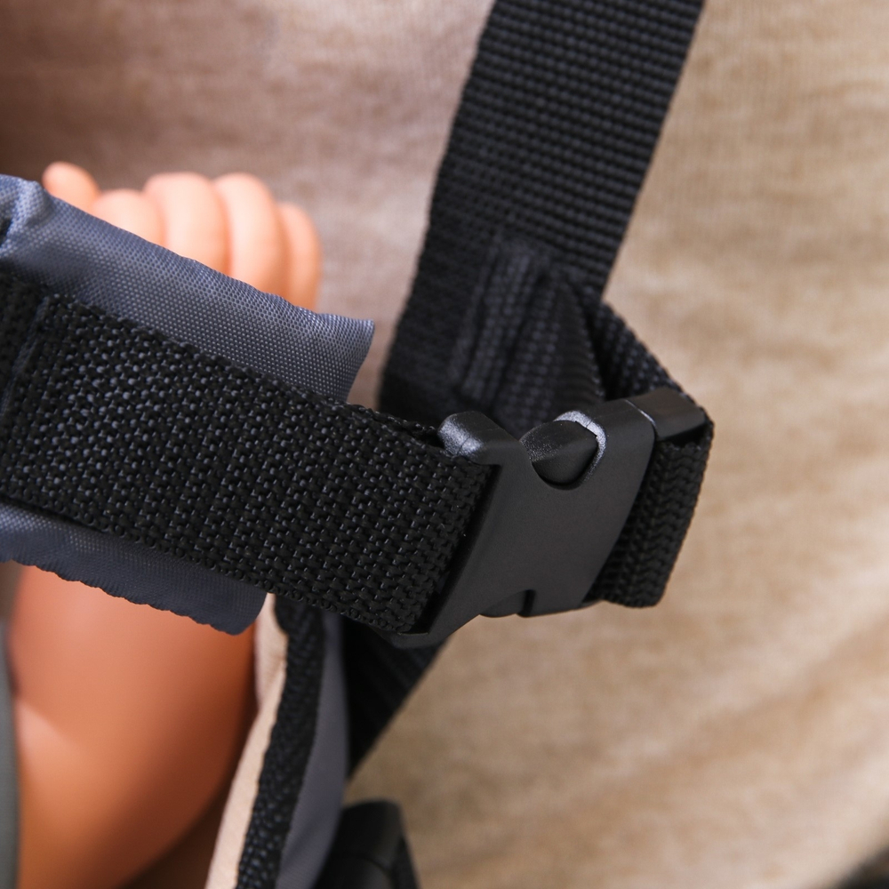 1804470 Рюкзак-кенгуру «Сидим и лежим», цвет серый