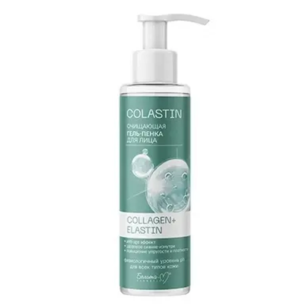 "COLASTIN" Гель-Пенка для лица Очищающая COLLAGEN+ELASTIN 200 мл