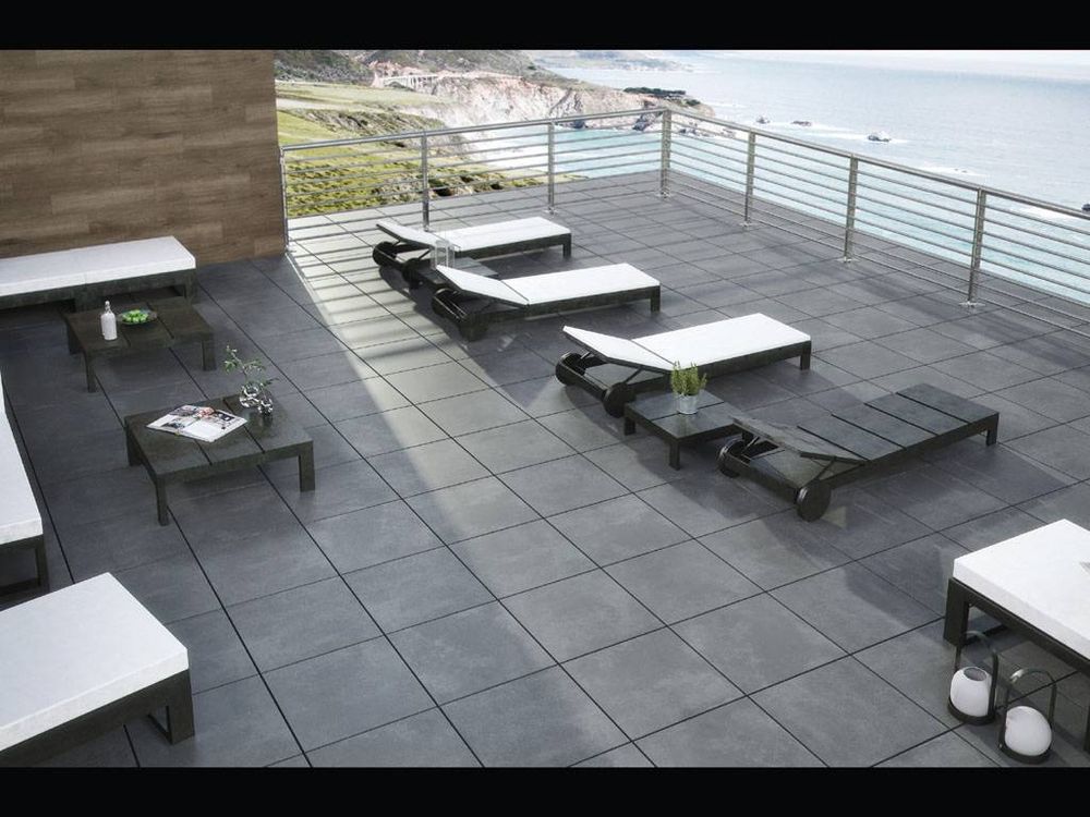 Terraslab, Nexus Anthracite Base C3/R11 Antislip 600х600х20мм 2шт/уп - керамогранит уличный
