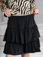 Летний костюм для девочки, лонгслив и юбка