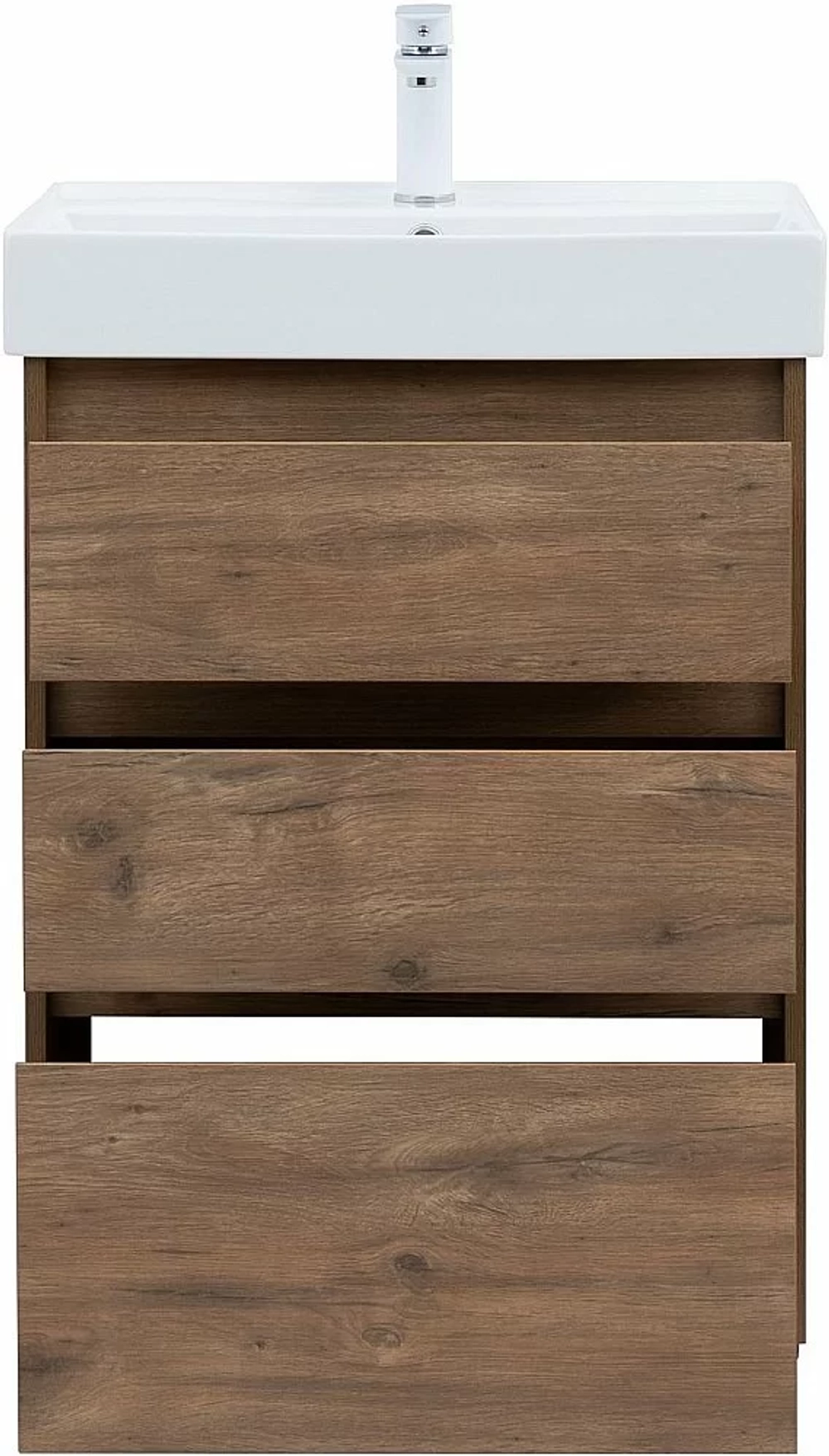 Тумба с раковиной Aquanet Nova Lite 302471 60 дуб рустикальный
