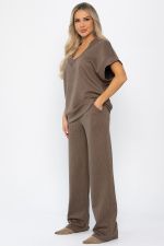 Костюм трикотажный Уютный шарм (коричневый) К14250-5М LT Collection