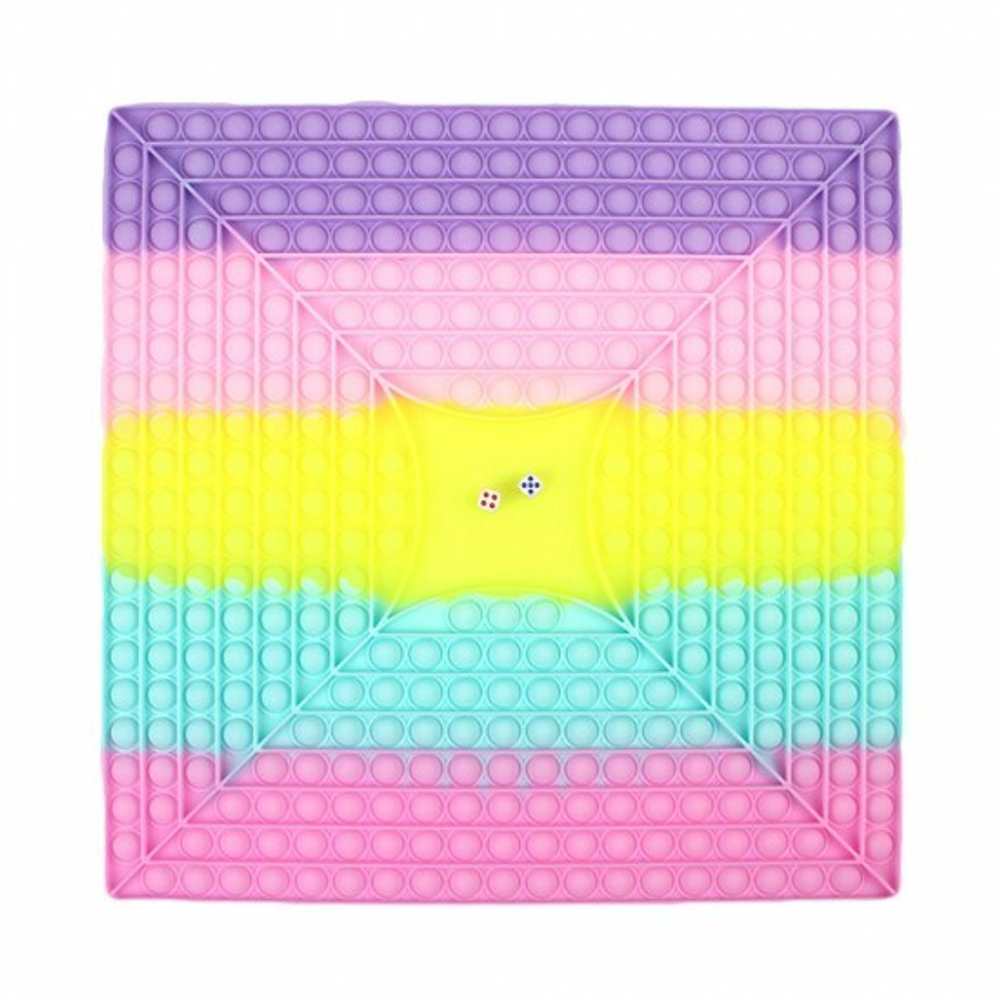 Игрушка антистресс Pop it Игра Кости (квадрат), силикон, 012872