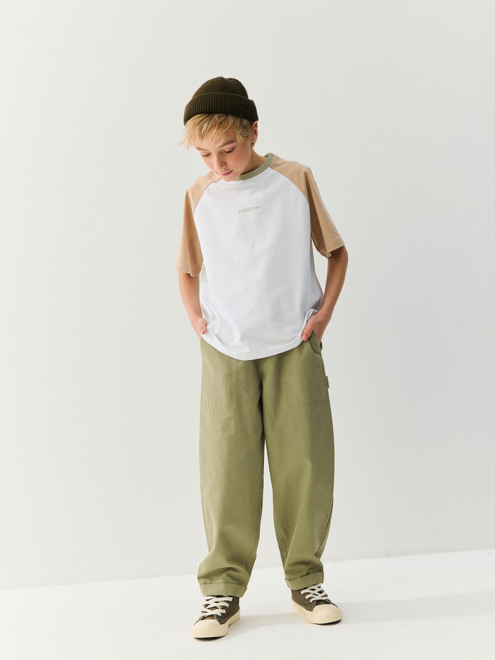 Брюки "Олива" из габардина 7+