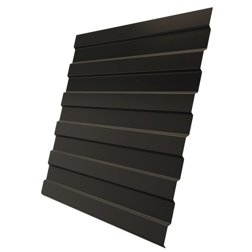 Профнастил C8 Железный Форт Pe 0,4 мм RR32 темно-коричневый