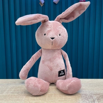 Заяц Джон розовый 30см