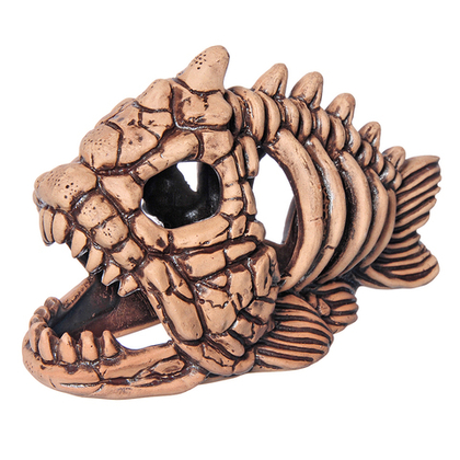 АКВА ЛОГО Декорация керамическая "Скелет рыбы", 20*9*12,5 см