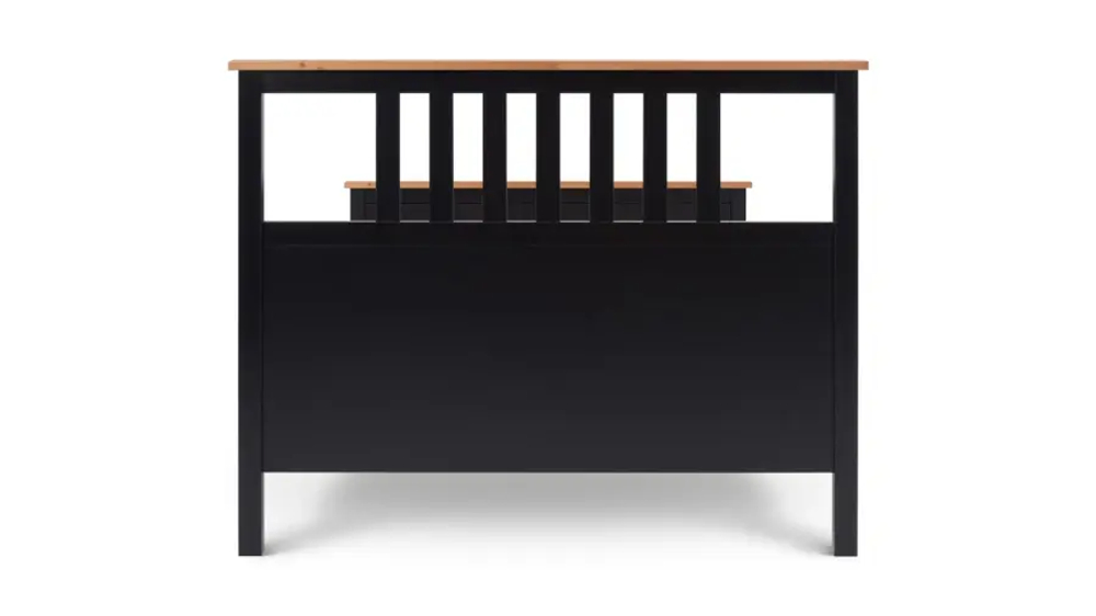 Кровать - аналог IKEA HEMNES / ХЕМНЭС/ ХЕМНЕС / КЫМОР / ИКЕА 140х200 см, черный/светло-коричневый