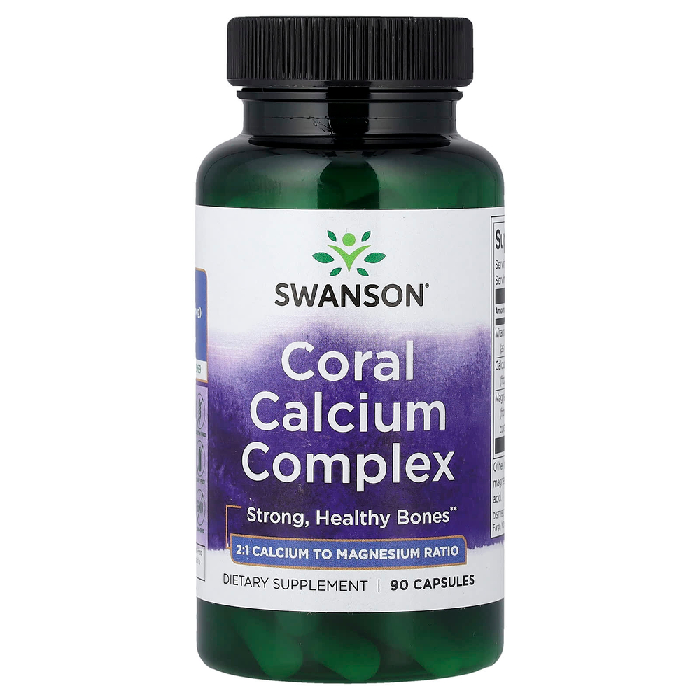 Swanson Vitamins, Coral Calcium Complex, 90 Capsules