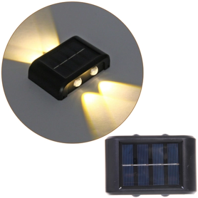 Фонарь садовый «Sunshine» 9*6*5,5 см, 4 LED на солнечной батарее (свечение теплый белый)