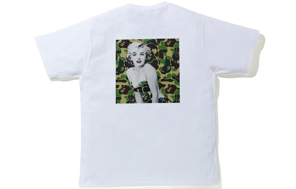 A Bathing Ape A Bathing Ape Bathing Ape X Marilyn Monroe Signature Tee белый