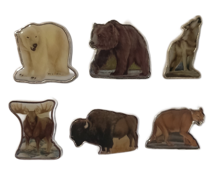 Сомали 1 доллар, 2008 Животные, набор 6 монет UNC