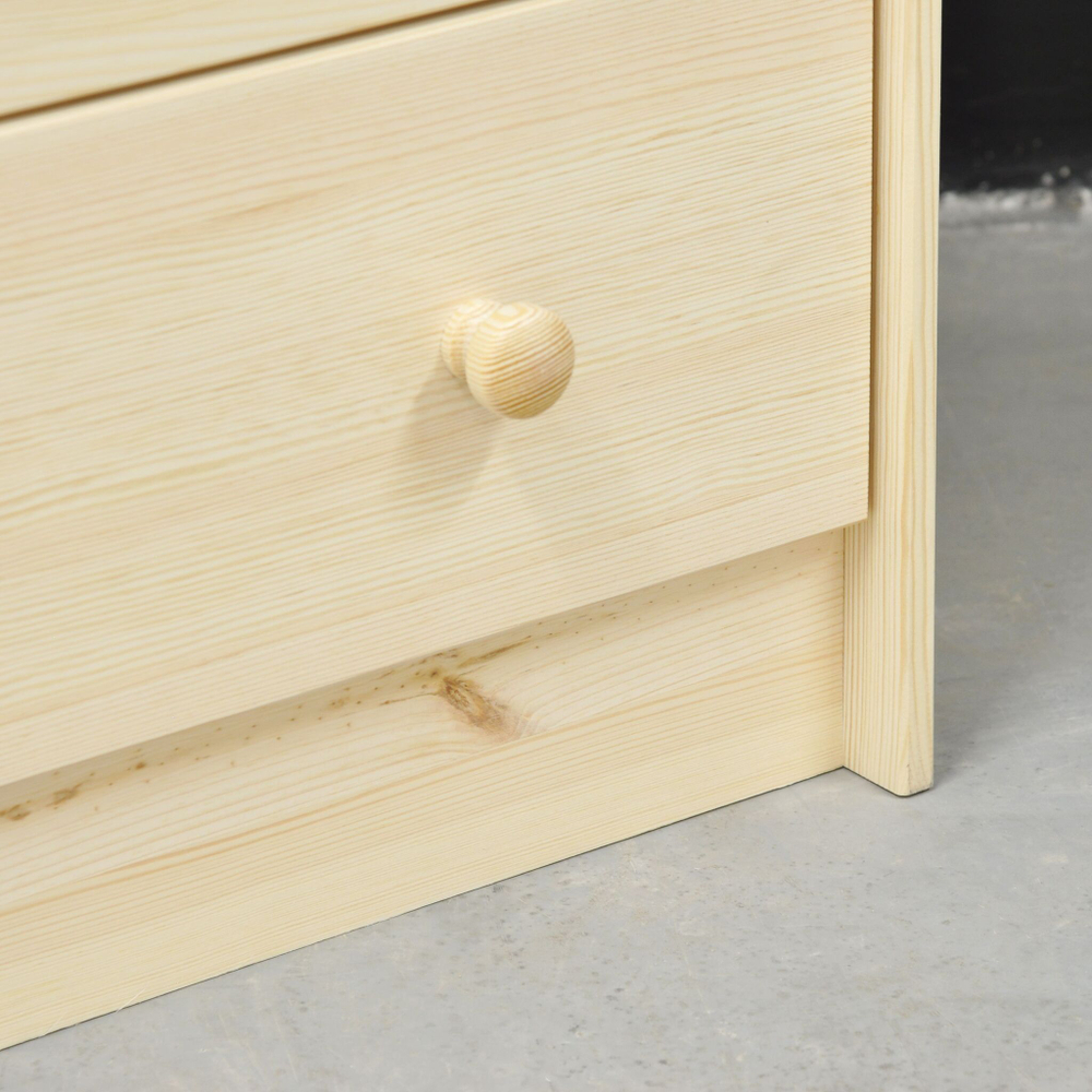 Комод Раст 2 двери 2 ящика, с органайзером, из сосны, в лаке