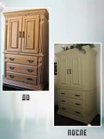 Акриловая краска для мебели и дерева оливковая 1 литр