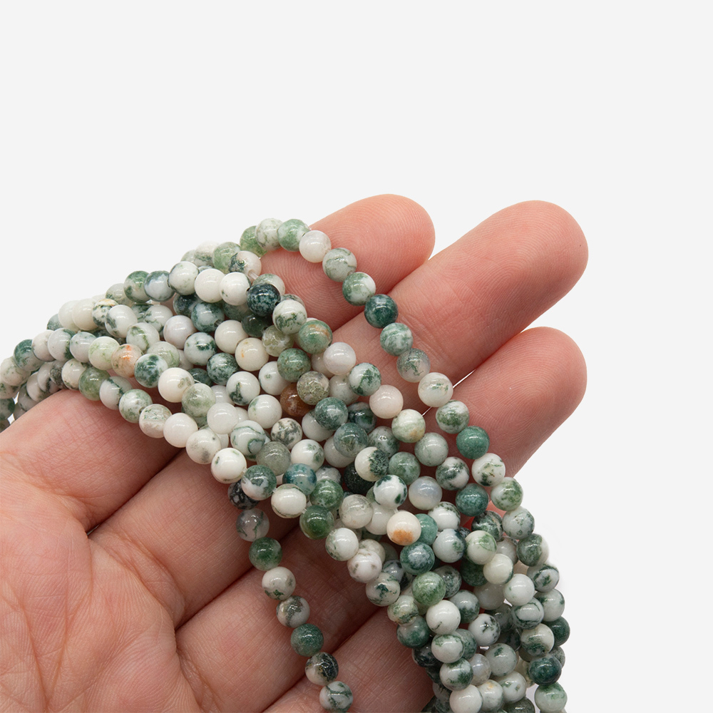 Моховой агат натуральный, шар 4,5мм