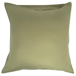Набор из двух наволочек из сатина цвета шалфея с брашинг-эффектом из коллекции essential