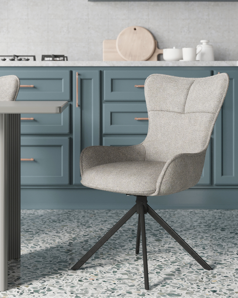 Стул обеденный Irigo светло-серый