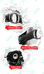 Полый страпон унисекс черного цвета, 25 см