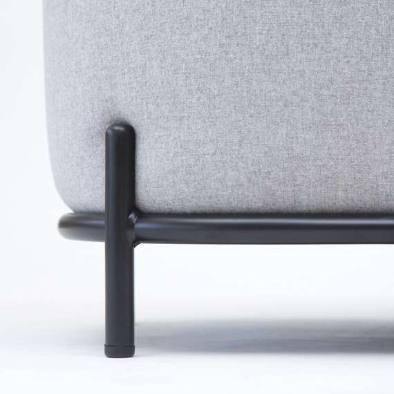 Банкетка Midnight 80 см светло-серая