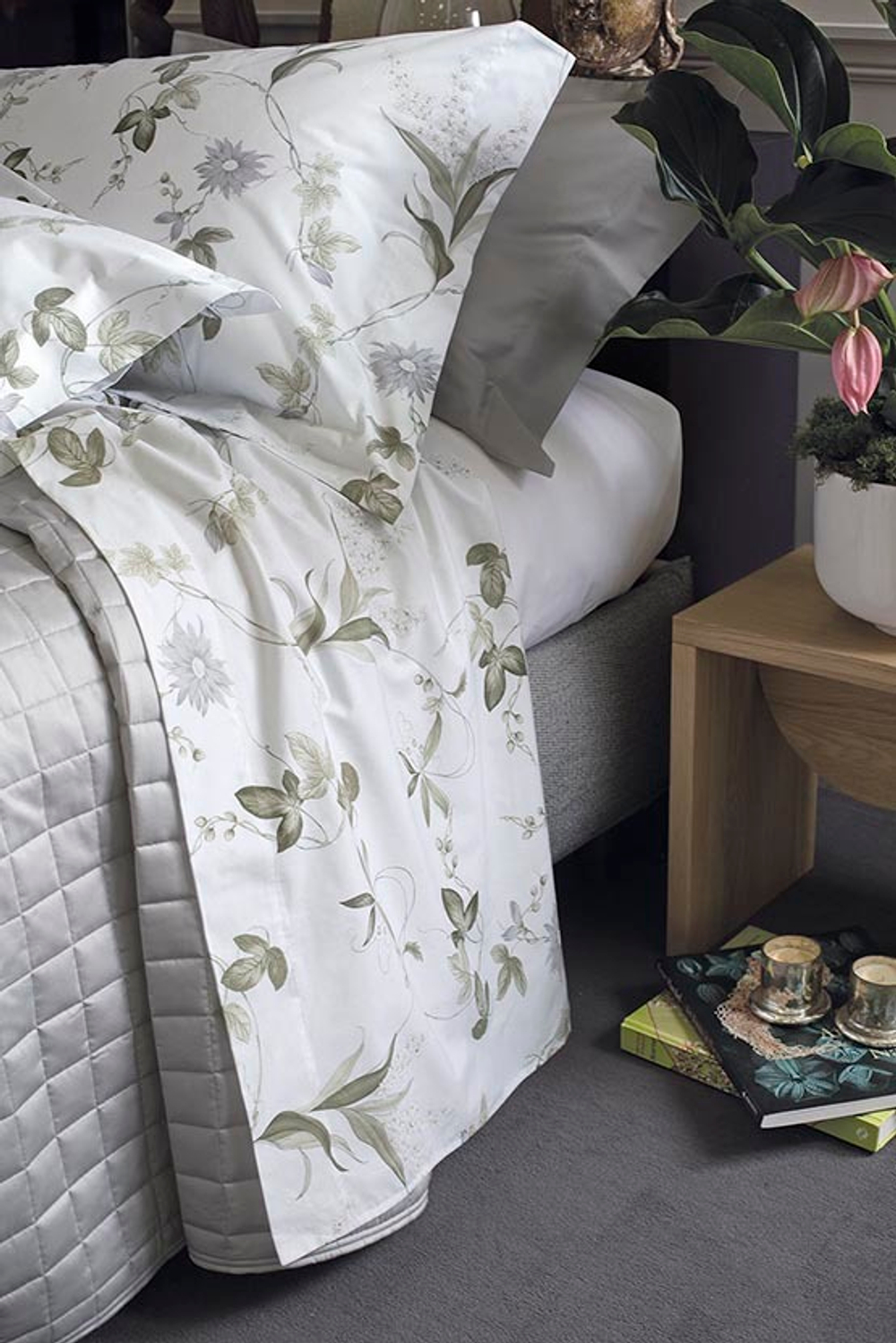 Постельное белье 2 спальное евро Svad Dondi Kenzia Bianco белое