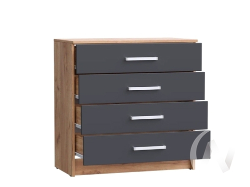 Комод 800 Спальня Мартина (дуб крафт/графит)