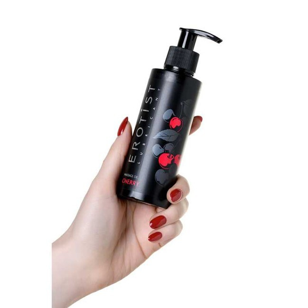Съедобное массажное масло Erotist Cherry, вишня 150 мл