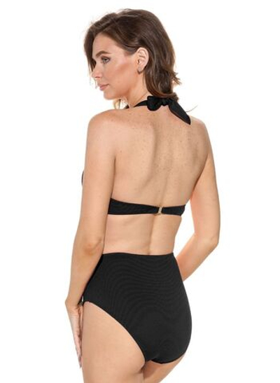 Однотонный купальник Daiquiri: формованный лиф и высокие плавки (Размер: B/XXL) (Цвет: черный)