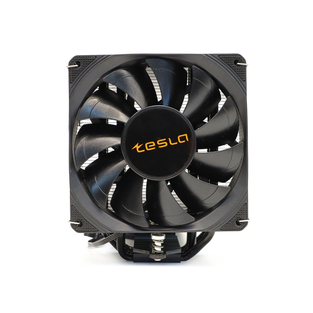 Кулер для процессора TESLA SHADOW SE224, 1х120мм, 800~1800rpm, 4-pin, Al+Cu, черный, 57CFM, 24дБ, 4-PIPE, TDP 210Вт, INTEL 1700/1200/115x/2011/2066, AMD AM5/AM4 (TSL-SE-224-XTS)