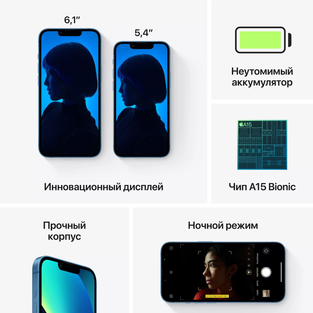 Смартфон Apple iPhone 13 128Gb Blue