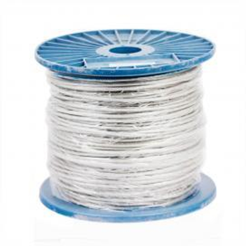 ТРОС СТРОЙБАТ СТАЛЬНОЙ В ОБОЛОЧКЕ PVC 3/4ММ (БЕЛЫЙ ЦИНК)