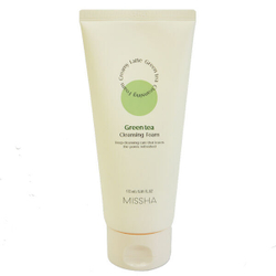 Пенка для жирной кожи лица с зеленым чаем Missha Creamy Latte Green Tea Cleansing Foam, 172мл