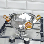 Набор посуды 12 предметов (1,8л, 2,6л, 4л, 24*6см, 1,3л, 3л) нерж, NN3040