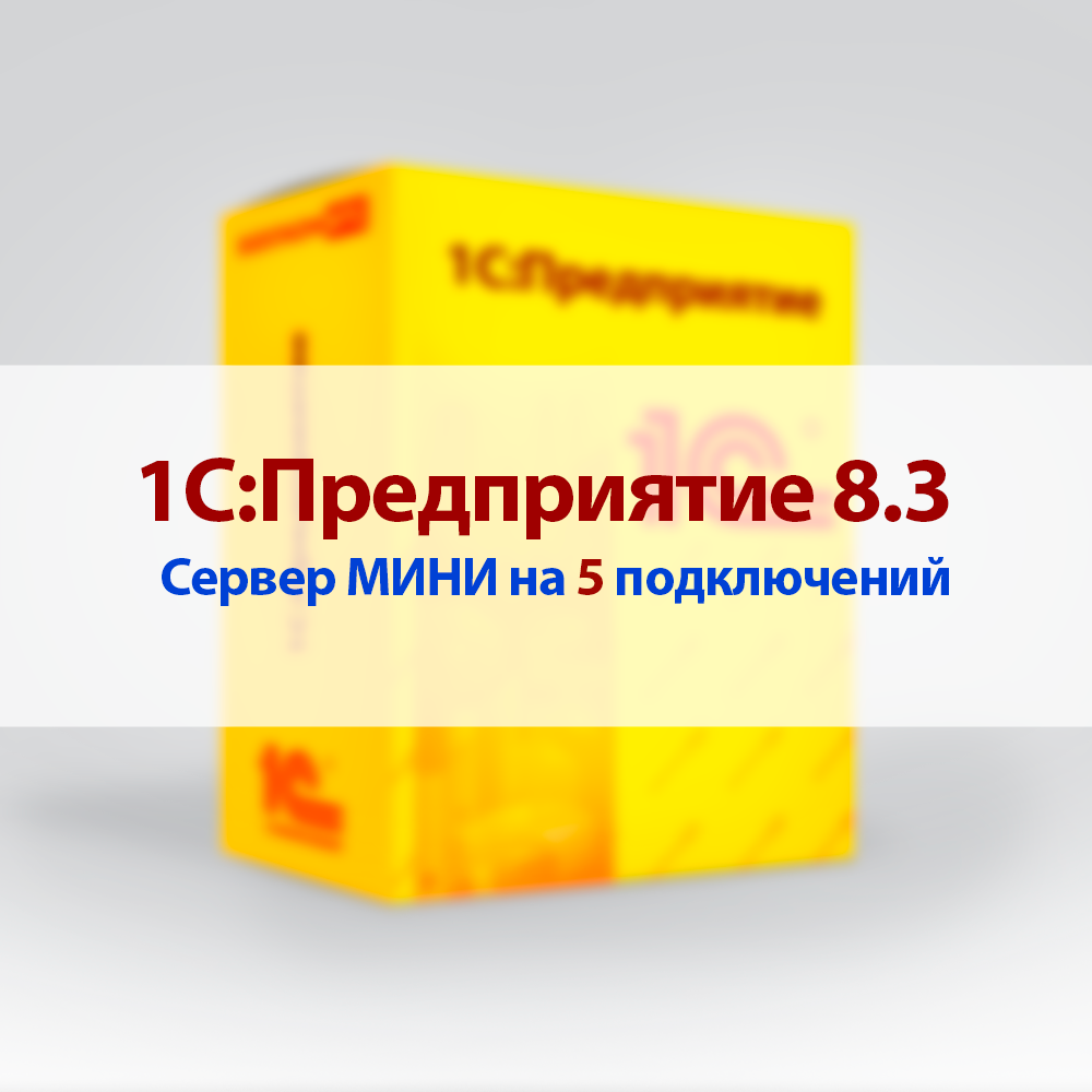 1С:Предприятие 8.3. Сервер МИНИ на 5 подключений. Электронная поставка