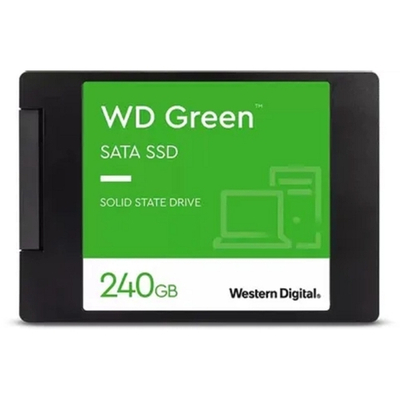 SSD диск WD SSD GREEN 240Gb SATA3 2,5”/7мм WDS240G3G0A (аналог WDS240G2G0A), 1 year