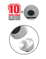 Мастурбатор-вагина Mega Grip Vibrating Stroker Pussy (Цвет: светло-серый)