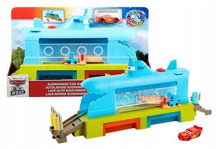 Игрушечный трек Mattel Disney Cars Тачки -Супер Мойка, игровой набор с функцией смены цвета HGV70
