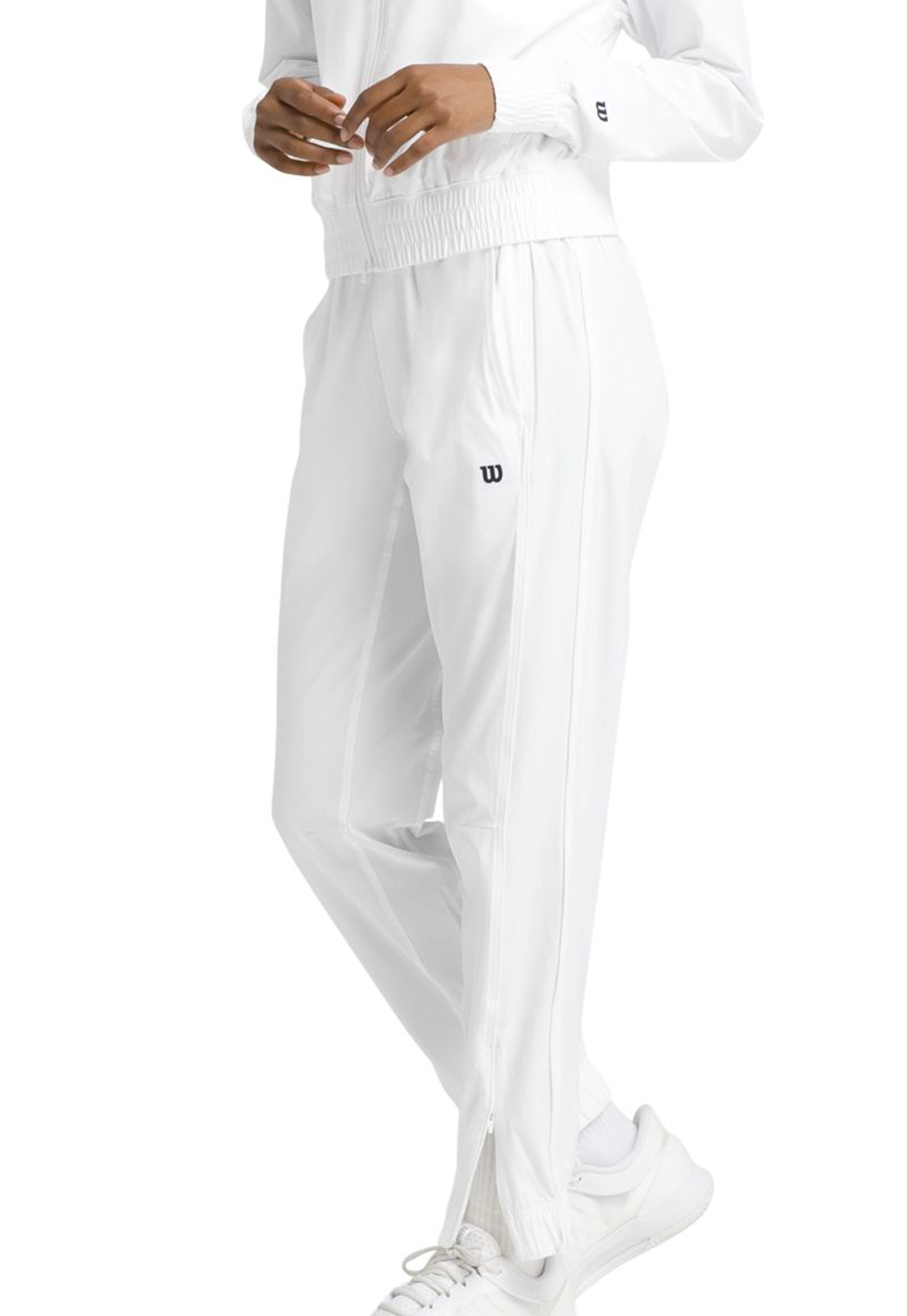 Женские теннисные брюки Wilson Team Warm-Up - bright white