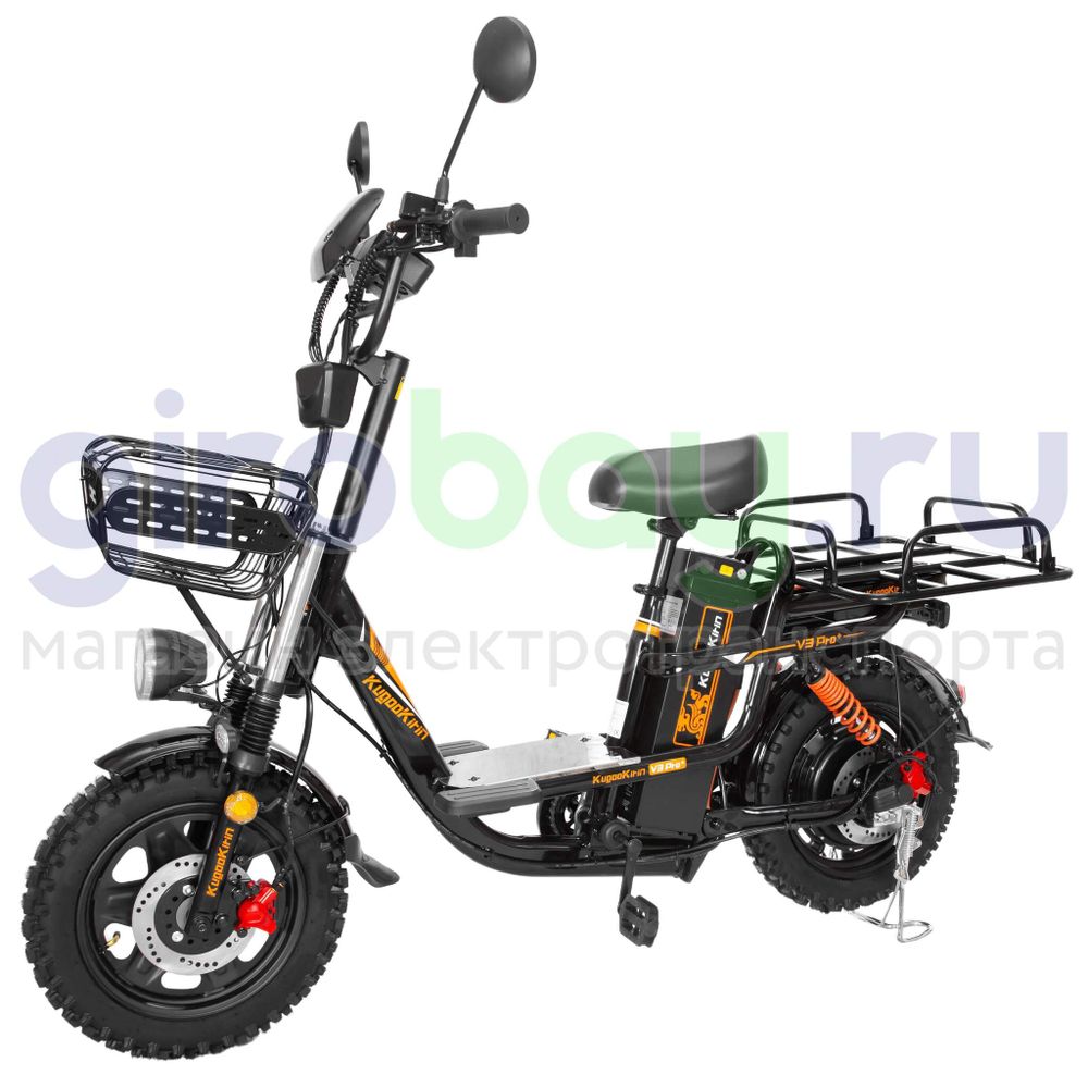 Электровелосипед Kugoo Kirin V3 PRO PLUS (60V/21Ah) внедорожная резина фото №1
